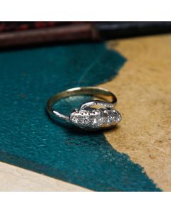 Pre-Owned Vintage Diamond Twist Dress Ring