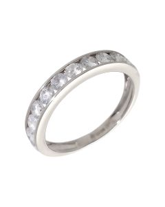 Pre-Owned 9ct White Gold Diamond Half Eternity Ring