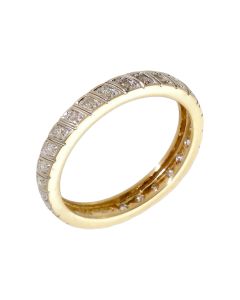 Pre-Owned 9ct Gold 0.15 Carat Diamond Set Full Band Ring
