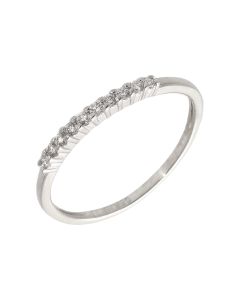 Pre-Owned Platinum 0.15 Carat Diamond Half Eternity Ring