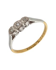 Pre-Owned Vintage Diamond Trilogy Ring