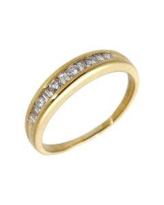 Pre-Owned 18ct Yellow Gold 0.33 Carat Diamond Half Eternity Ring