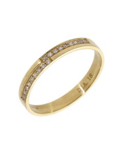 Pre-Owned 9ct Yellow Gold 0.18 Carat Diamond Band Ring