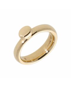 Pre-Owned Links Of London 18ct Gold Raised Oval Dress Ring