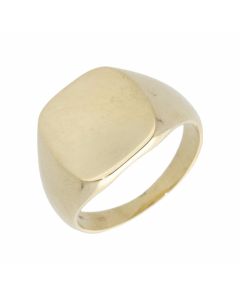 Pre-Owned 9ct Yellow Gold Polished Square Signet Ring