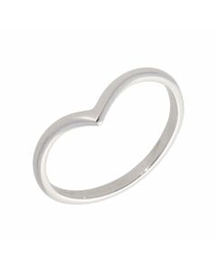Pre-Owned 18ct White Gold Wishbone Ring