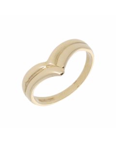Pre-Owned 9ct Yellow Gold Double Row Wishbone Ring