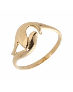 Pre-Owned 18ct Yellow Gold Swirl Dress Ring