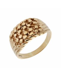 Pre-Owned 9ct Yellow Gold 4 Row Keeper Ring