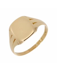 Pre-Owned 18ct Yellow Gold Polished Signet Ring