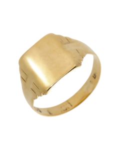 Pre-Owned 9ct Yellow Gold Signet Ring