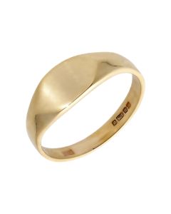 Pre-Owned 9ct Yellow Gold Ellipse Signet Ring