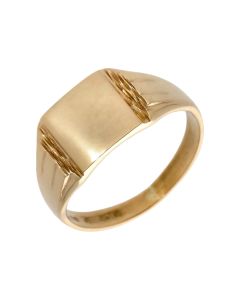 Pre-Owned Vintage 1972 9ct Yellow Gold Signet Ring