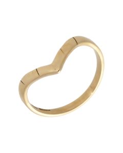 Pre-Owned 9ct Yellow Gold Half Wishbone Ring