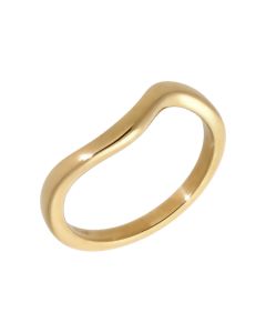 Pre-Owned 18ct Yellow Gold Wave Shaped Band Ring