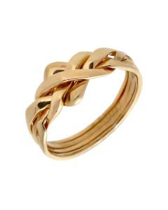 Pre-Owned 9ct Yellow Gold Puzzle Ring