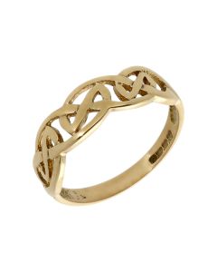 Pre-Owned 9ct Yellow Gold Celtic Dress Ring