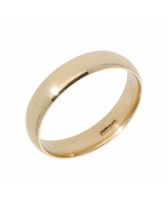 Pre-Owned 9ct Yellow Gold 4mm Wedding Band Ring