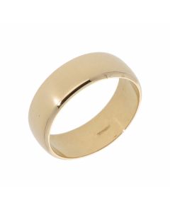 Pre-Owned 14ct Yellow Gold 7mm Wedding Band Ring