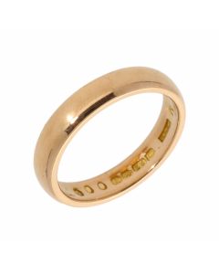 Pre-Owned 22ct Yellow Gold 4mm Wedding Band Ring