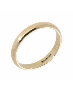 Pre-Owned 9ct Yellow Gold 4mm Wedding Band Ring