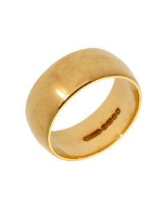 Pre-Owned 22ct Yellow Gold 8mm Wedding Band Ring