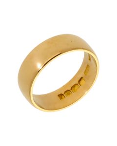 Pre-Owned 22ct Yellow Gold 6mm Wedding Band Ring