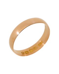 Pre-Owned 22ct Yellow Gold 4mm Wedding Band Ring