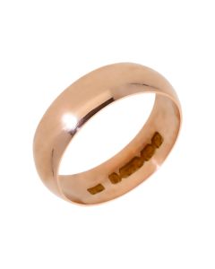 Pre-Owned 9ct Rose Gold 5mm Wedding Band Ring