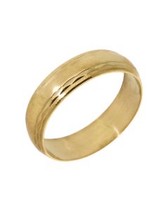 Pre-Owned 18ct Yellow Gold 6mm Patterned Wedding Band Ring