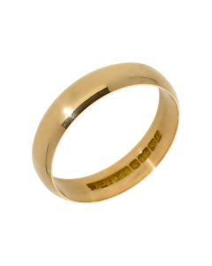Pre-Owned 18ct Yellow Gold 4.5mm Wedding Band Ring