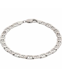 Pre-Owned 18ct White Gold 7.5 Inch Anchor Link Bracelet