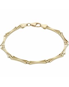 Pre-Owned 9ct Yellow Gold 3 Bar Gate Link Style Bracelet