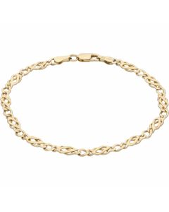 Pre-Owned 9ct Yellow Gold 7 Inch Celtic Link Bracelet