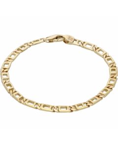 Pre-Owned 9ct Yellow Gold 7.2 Inch Fancy Link Bracelet