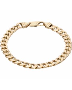 Pre-Owned 9ct Yellow Gold 9.5 Inch Curb Bracelet