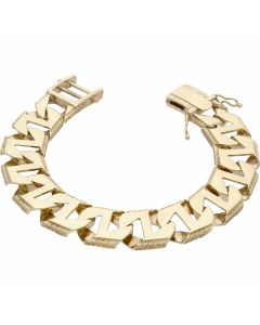 Pre-Owned 9ct Yellow Gold 8.5 Inch Heavy Anchor Link Bracelet