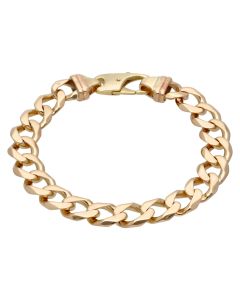 Pre-Owned 9ct Yellow Gold 9.75 Inch Heavy Curb Bracelet