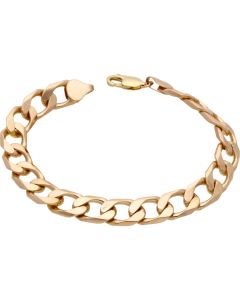 Pre-Owned 9ct Yellow Gold 8 Inch Curb Bracelet