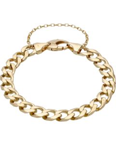 Pre-Owned 9ct Yellow Gold 8 Inch Heavy Curb Bracelet