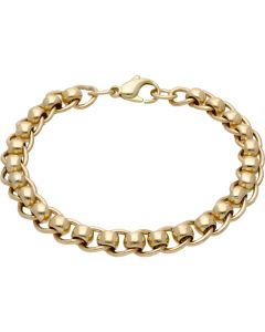 Pre-Owned 9ct Yellow Gold 8.25 Inch Rollerball Link Bracelet