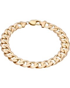 Pre-Owned 9ct Yellow Gold 8.75 Inch Heavy Curb Bracelet