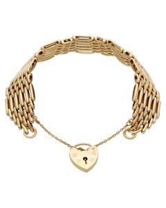 Pre-Owned 9ct Yellow Gold 6 Bar Gate Bracelet