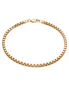 Pre-Owned 9ct Yellow Gold 7.5 Inch Box Link Bracelet