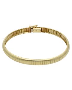 Pre-Owned 9ct Yellow Gold 7.5 Inch Flexi Snake Link Bracelet