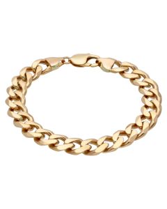 Pre-Owned 9ct Yellow Gold 8.5 Inch Heavy Curb Bracelet