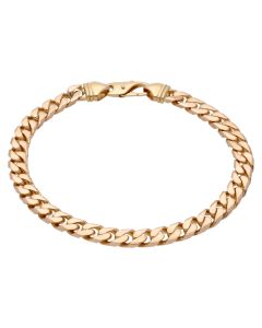 Pre-Owned 9ct Yellow Gold 9.75 Inch Curb Bracelet