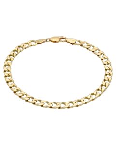 Pre-Owned 9ct Yellow Gold 9 Inch Curb Bracelet