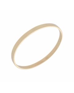 Pre-Owned 9ct Yellow Gold Solid Polished Push-On Bangle