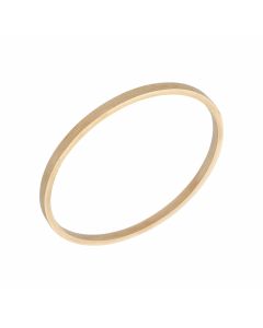 Pre-Owned 9ct Yellow Gold Textured Push-On Bangle